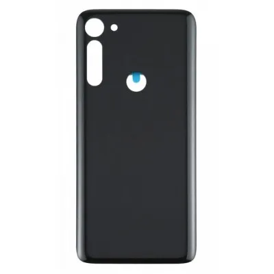 Back Panel Cover for Motorola Moto G8 Plus - Black by Sparestream
