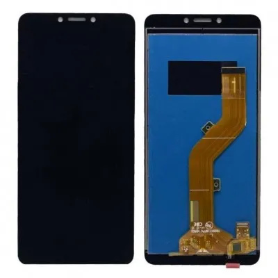 LCD with Touch Screen for Itel A44 Power - Black (display glass combo folder) By Sparestream