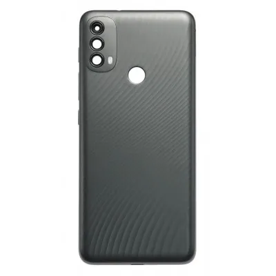 Back Panel Cover for Motorola Moto E40 - Black by Sparestream