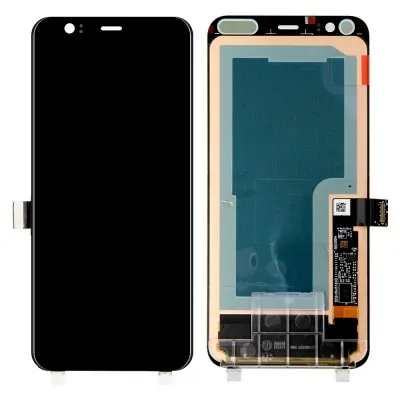 LCD with Touch Screen for Google Pixel 4 - White (display glass combo folder) by Sparestream