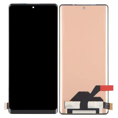 LCD with Touch Screen for Tecno Phantom X2 Pro - Black (display glass combo folder) By Sparestream
