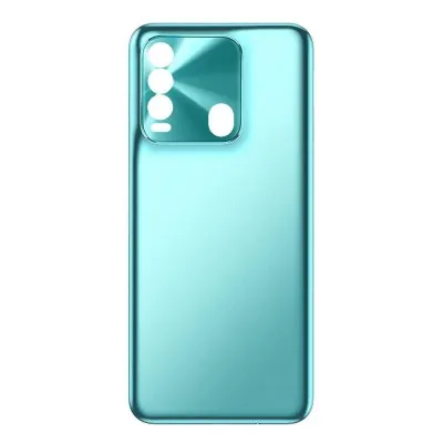 Back Panel Cover for Tecno Spark 8 - Cyan By Sparestream