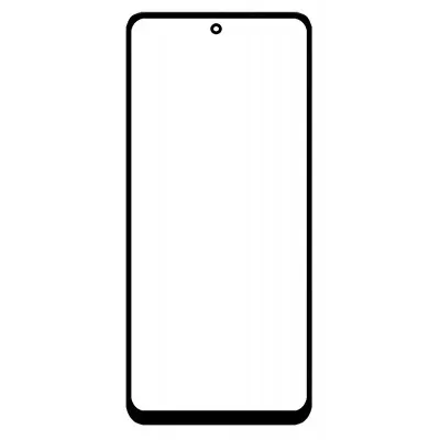 Front Glass for Lava Blaze 3 5G - White by Sparestream