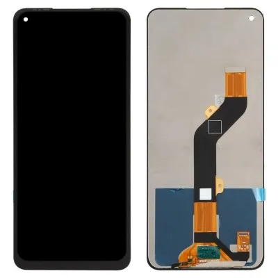 LCD with Touch Screen for Tecno Camon 17 Global CG6 - Silver (display glass combo folder) By Sparestream