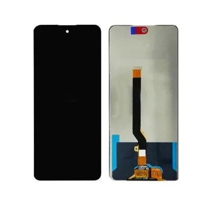 LCD with Touch Screen for Tecno Pova 2 - Black (display glass combo folder) by Sparestream