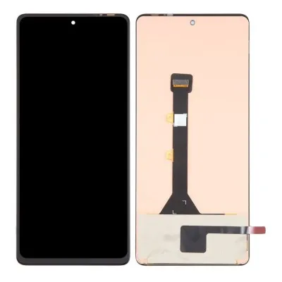 LCD with Touch Screen for Tecno Pova 6 - White (display glass combo folder) by Sparestream