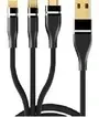 3 in 1 Multi cable for Lava Blaze 3 5G by Sparestream
