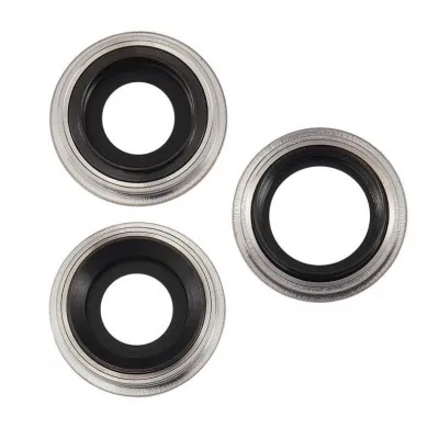Camera Lens Glass with Frame for Apple iPhone 11 Pro Max Silver By Sparestream