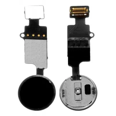 Home Button Complete for Apple iPhone SE 3rd Gen 2022 Black - Outer Plastic with Inner Flex by Sparestream