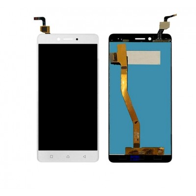 LCD with Touch Screen for Lenovo K6 Note K53a48 - White (display glass combo folder) by Sparestream