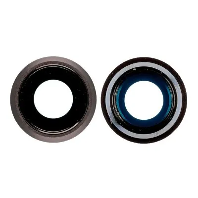 Camera Lens Glass with Frame for Apple iPhone 8 Black By Sparestream