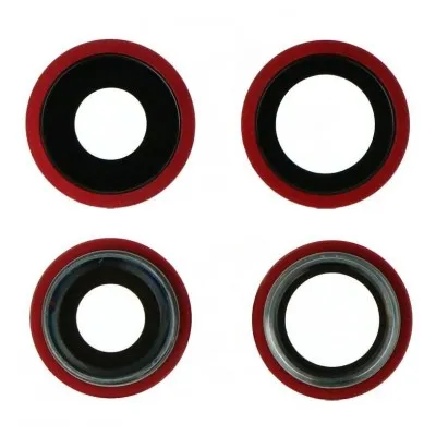 Camera Lens Glass with Frame for Apple iPhone 11 Red By Sparestream