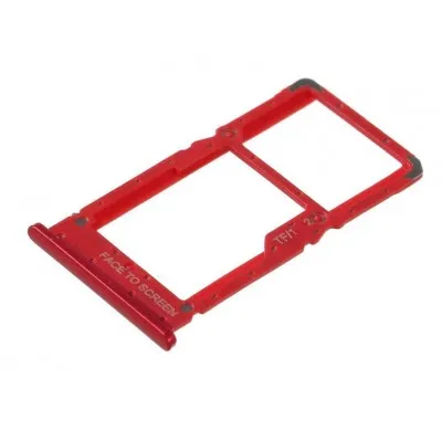 SIM Card Holder Tray for Xiaomi Redmi Note 6 Pro - Red by Sparestream