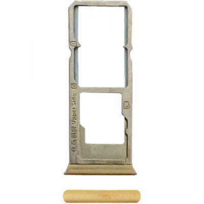 SIM Card Holder Tray for Vivo V7 Plus - Gold by Sparestream