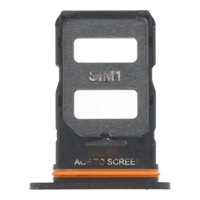 SIM Card Holder Tray for Xiaomi Poco X6 5G - Black by Sparestream