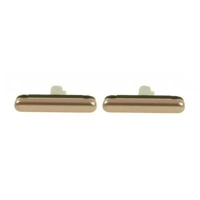 Volume Side Button Outer for Samsung Galaxy S7 Edge Gold - Plastic Key By Sparestream