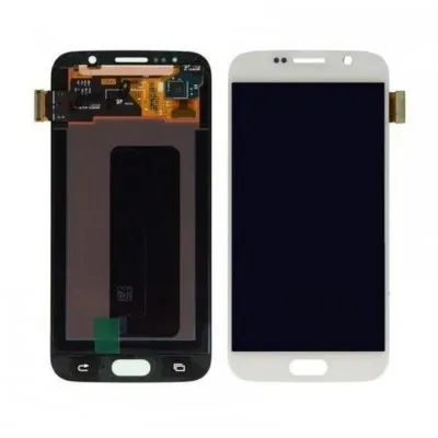 LCD with Touch Screen for Samsung Galaxy S6 - White (display glass combo folder) By Sparestream