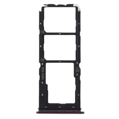SIM Card Holder Tray for Vivo U10 - Red by Sparestream
