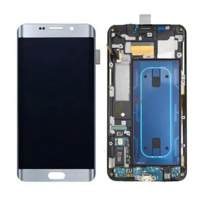 LCD with Touch Screen for Samsung Galaxy S6 edge Plus - Silver (display glass combo folder) By Sparestream