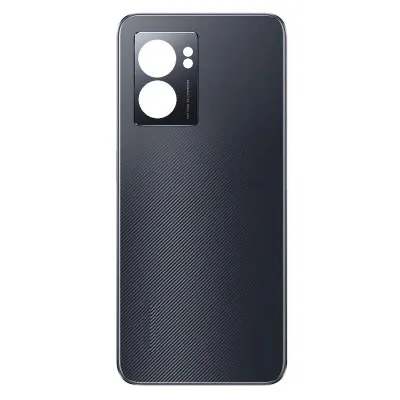 Back Panel Cover for Realme Narzo 50 5G - Black by Sparestream