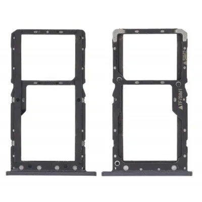 SIM Card Holder Tray for Xiaomi Pocophone F1 - Black by Sparestream