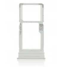 SIM Card Holder Tray for Motorola Moto E22 - White by Sparestream
