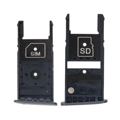 SIM Card Holder Tray for Moto G5 Plus 32GB - Black by Sparestream