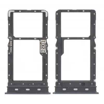 SIM Card Holder Tray for Moto C Plus - Black by Sparestream