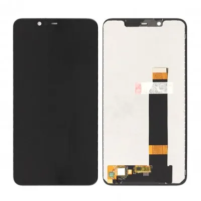 LCD with Touch Screen for Nokia 5.1 Plus (Nokia X5) - Blue (display glass combo folder) by Sparestream