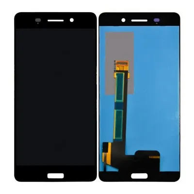 LCD with Touch Screen for Nokia 6 - White (display glass combo folder) by Sparestream