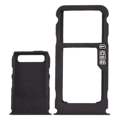 SIM Card Holder Tray for Nokia 3.1 Plus Black by Sparestream