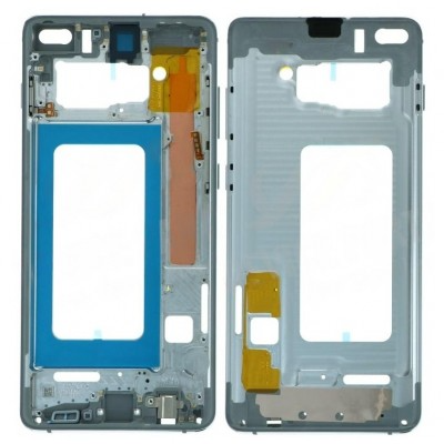 LCD Frame Middle Chassis for Samsung Galaxy S10 Plus - White by Sparestream